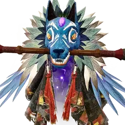 Tête de loup désert