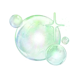 Bubulles chatoyantes : fraîcheur