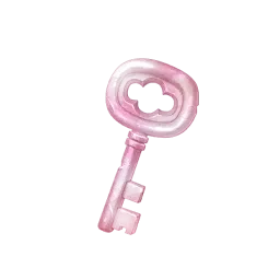 Clé en sel cristallin